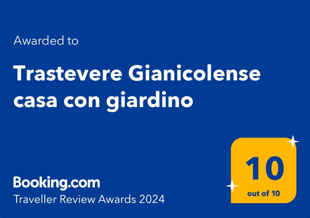 Trastevere Gianicolense Casa Con Giardino Rom Exteriör bild